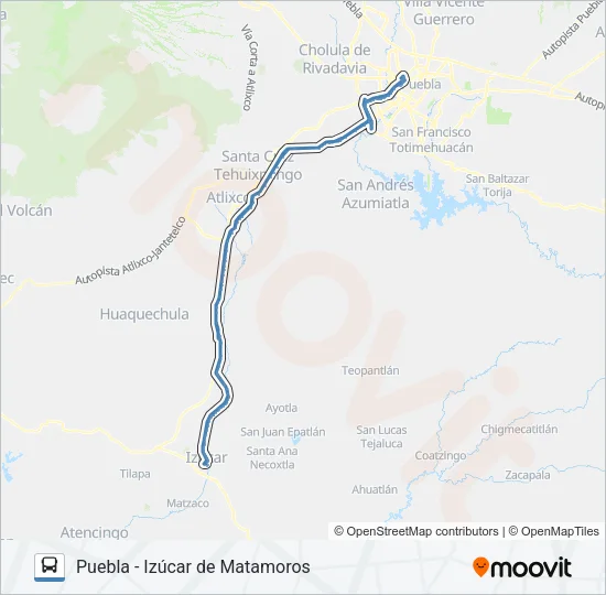 RUTA PUEBLA Bus Line Map