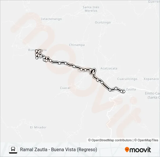 RUTA ZAUTLA Bus Line Map