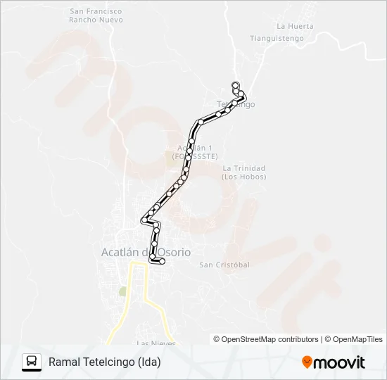 RUTA ACATLÁN Bus Line Map