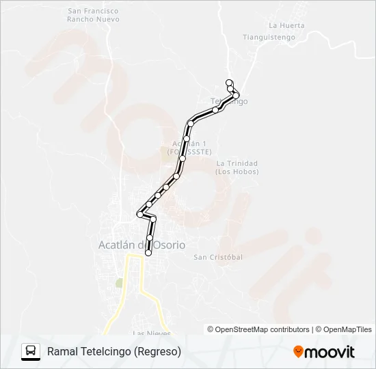 RUTA ACATLÁN Bus Line Map