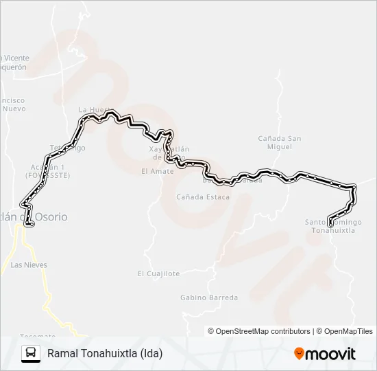 RUTA ACATLÁN Bus Line Map