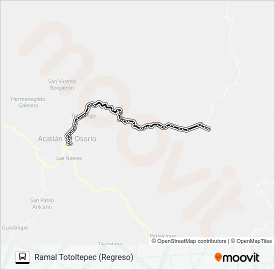 RUTA ACATLÁN Bus Line Map