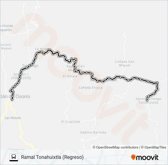RUTA ACATLÁN Bus Line Map