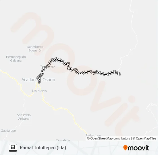 RUTA ACATLÁN Bus Line Map