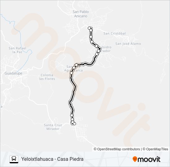 Mapa de RUTA ACATLÁN de autobús