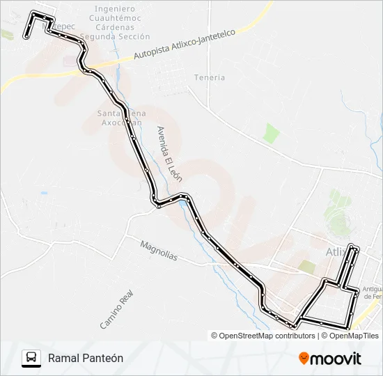 RUTA ATLIXCO Bus Line Map