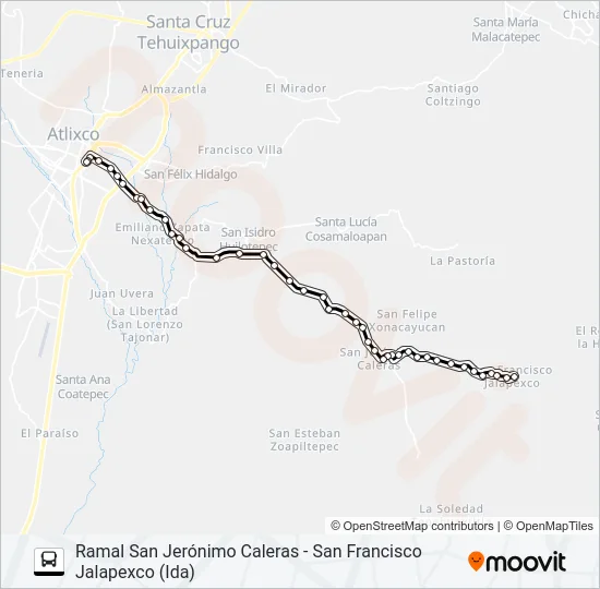 RUTA ATLIXCO Bus Line Map