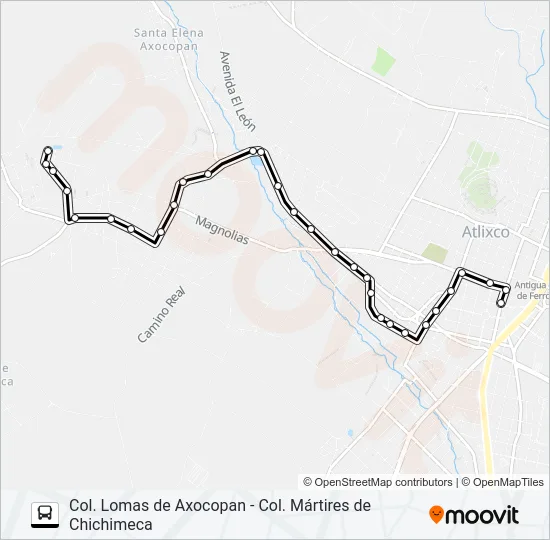 RUTA ATLIXCO Bus Line Map