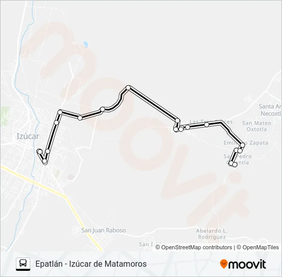 RUTA EPATLÁN Bus Line Map