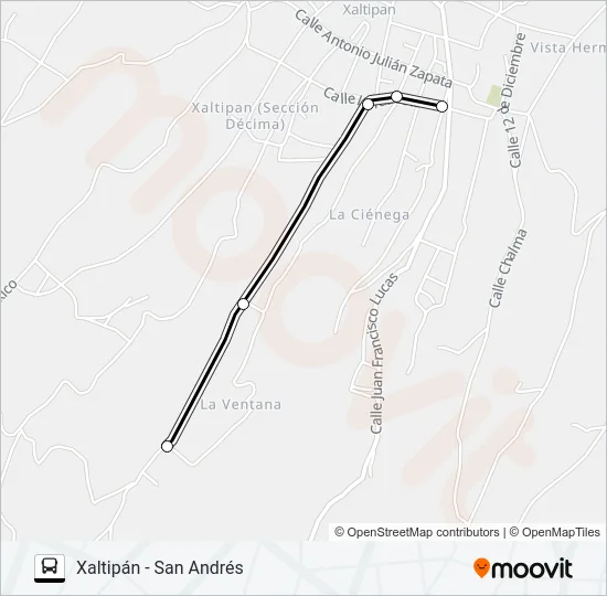 RUTA XALTIPÁN Bus Line Map