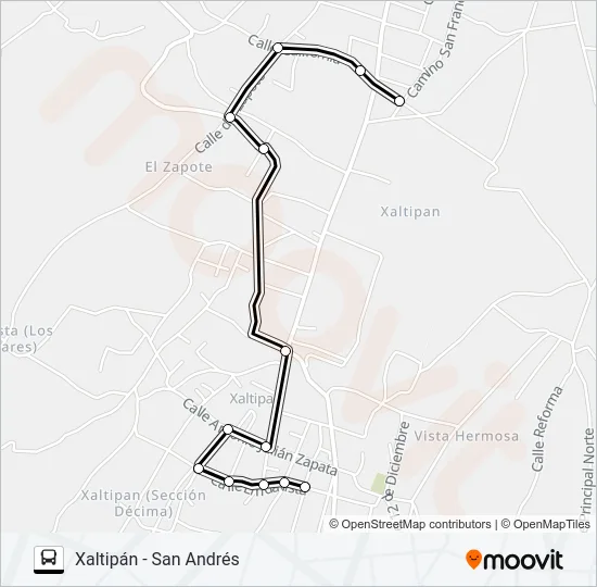 RUTA XALTIPÁN Bus Line Map