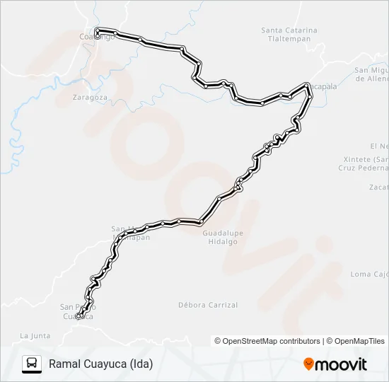 RUTA COATZÍNGO Bus Line Map