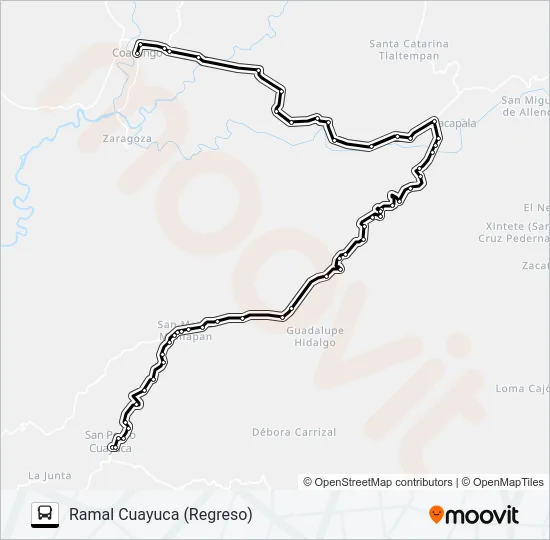 RUTA COATZÍNGO Bus Line Map