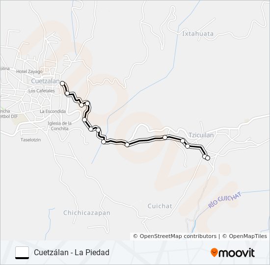 Ruta cuetzálan: horarios, paradas y mapas - Ramal Cuetzalan Barrio Alto ...
