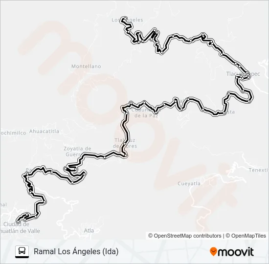 RUTA PAHUATLÁN Bus Line Map