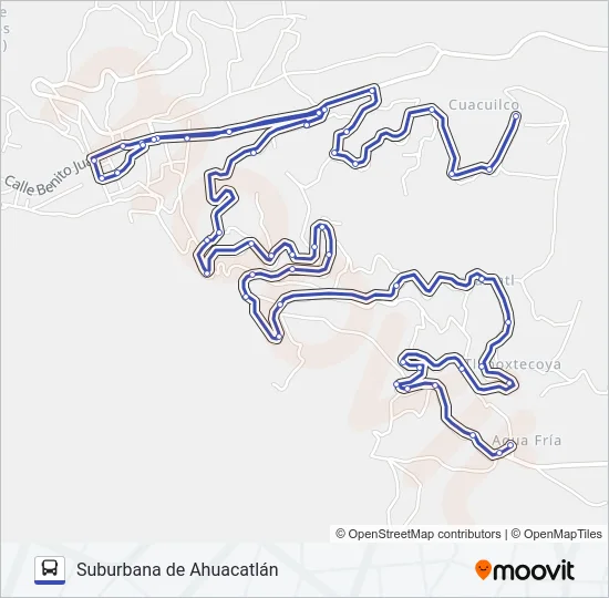 RUTA SUBURBANA Bus Line Map