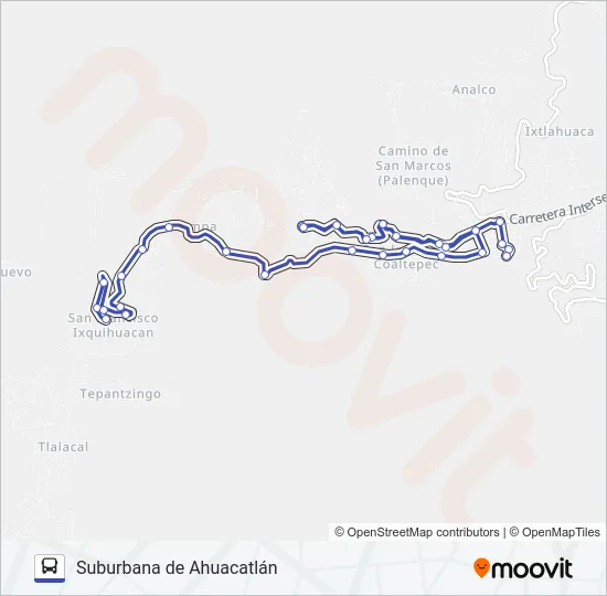 RUTA SUBURBANA Bus Line Map