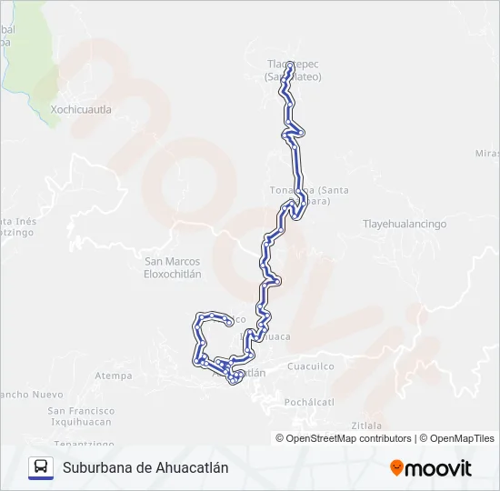 RUTA SUBURBANA Bus Line Map