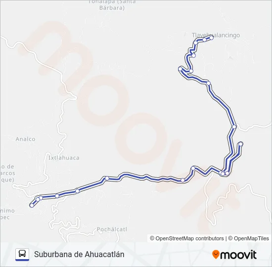 RUTA SUBURBANA Bus Line Map