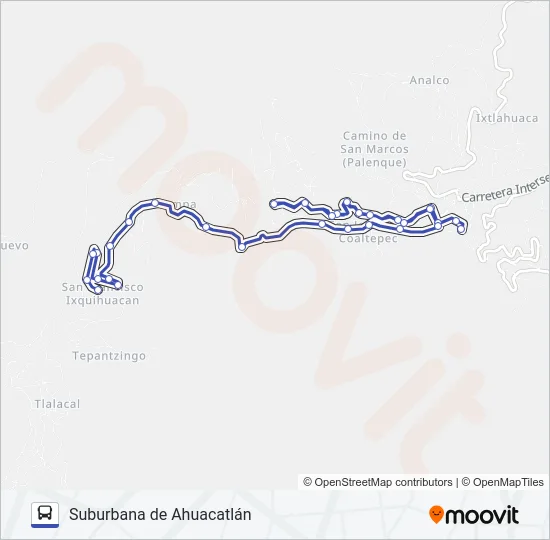 RUTA SUBURBANA Bus Line Map