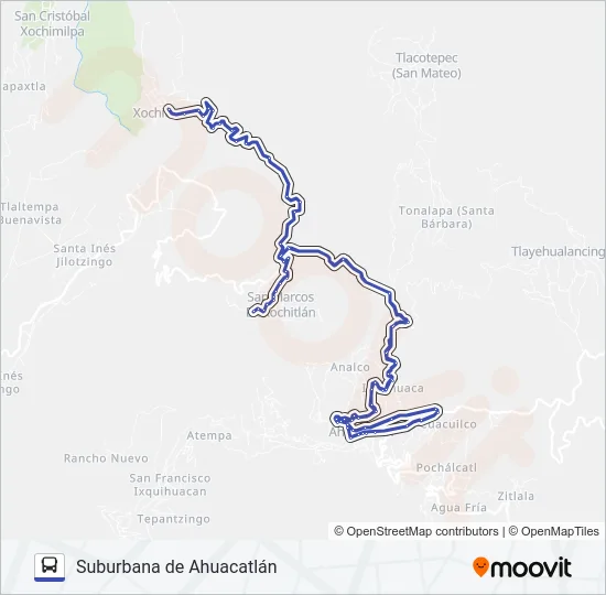 RUTA SUBURBANA Bus Line Map