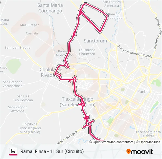 RUTA PERIFÉRICO Bus Line Map