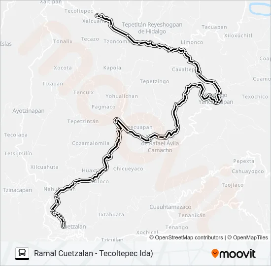 RUTA 1 CUETZÁLAN Bus Line Map