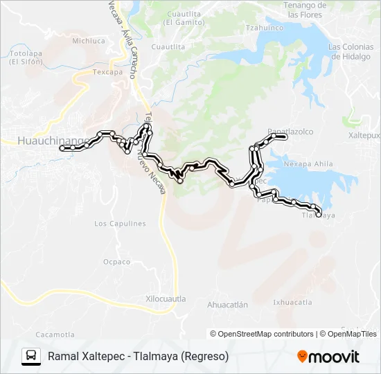RUTA HUAUCHINANGO Bus Line Map