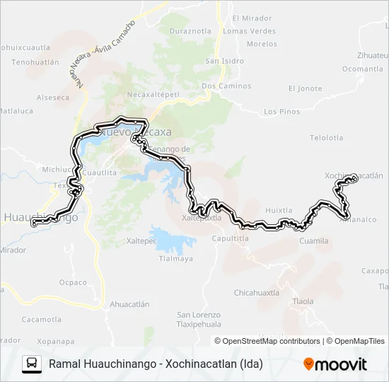 RUTA HUAUCHINANGO Bus Line Map