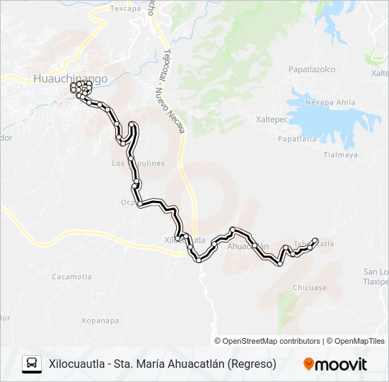 RUTA HUAUCHINANGO Bus Line Map