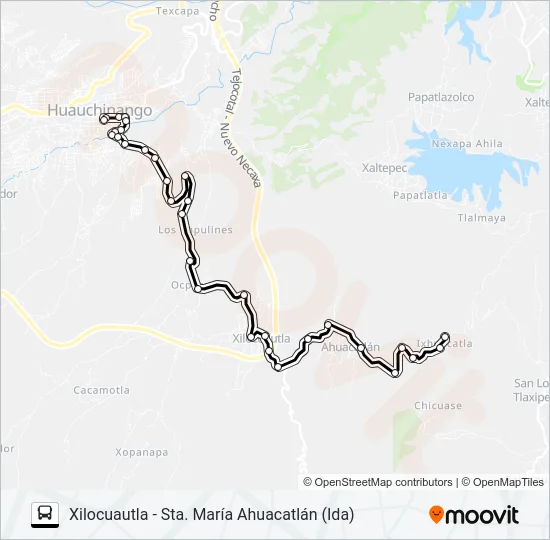 RUTA HUAUCHINANGO Bus Line Map