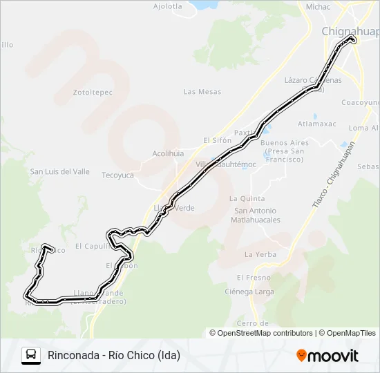 RUTA CHIG. - RÍO CHICO Bus Line Map