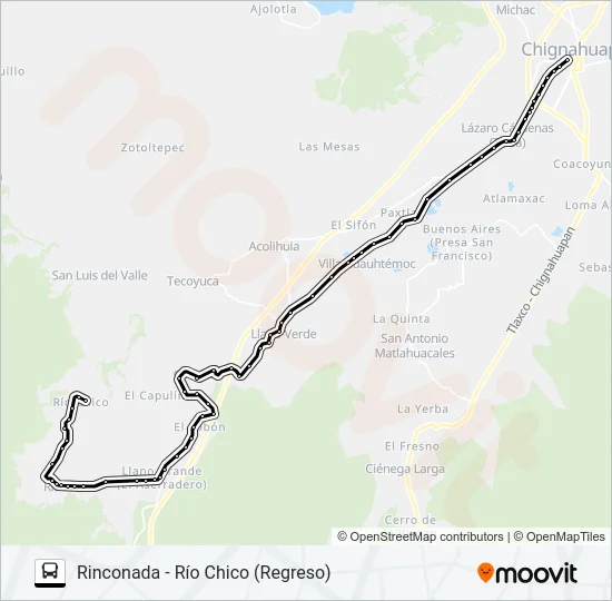 RUTA CHIG. - RÍO CHICO Bus Line Map