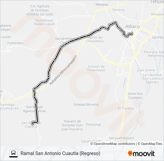 RUTA SAN MIGUEL AGUACOMULÍCAN Bus Line Map
