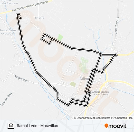 Mapa de RUTA LEÓN - MARAVILLAS de autobús