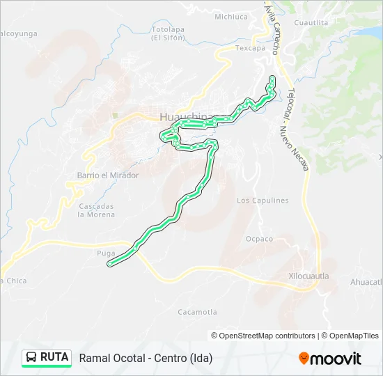 RUTA Bus Line Map