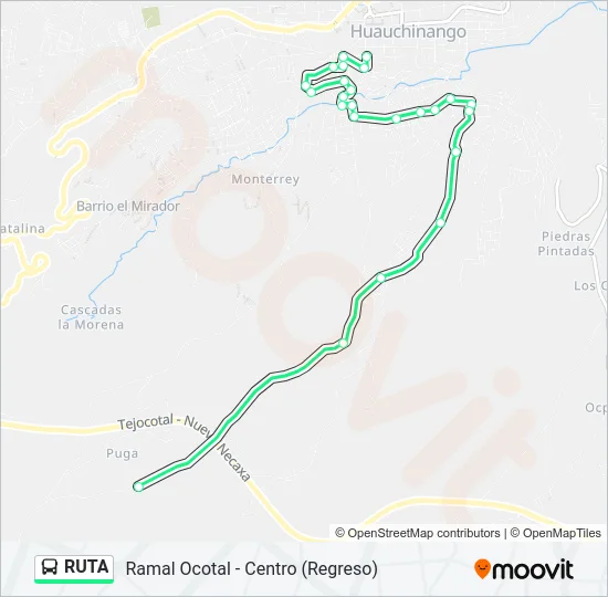 RUTA Bus Line Map