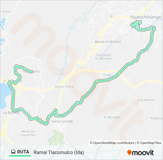 RUTA Bus Line Map