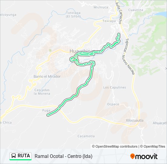 RUTA bus Line Map