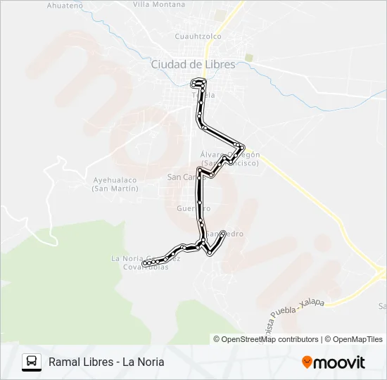RUTA LIB. - LA NORIA Bus Line Map
