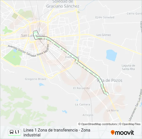 L1 Bus Line Map
