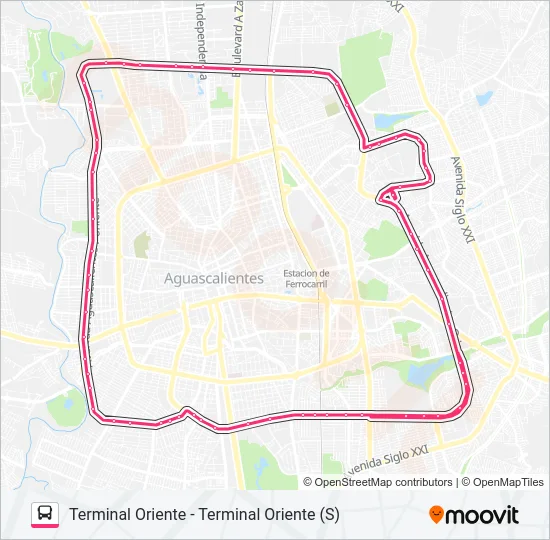 RUTA 40 Bus Line Map