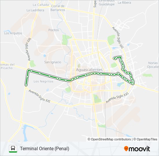 RUTA 41 bus Line Map