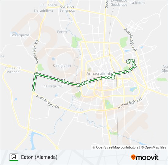 Mapa de RUTA 41 de autobús