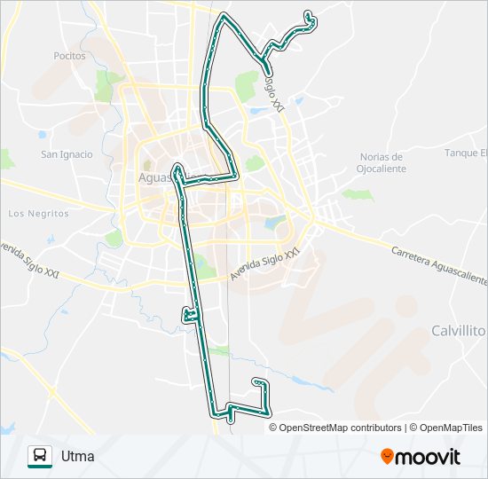 Mapa de RUTA 43 de autobús