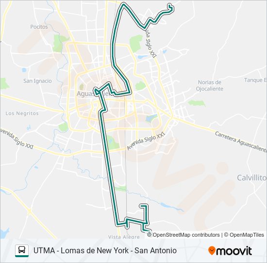 Mapa de RUTA 43 de autobús