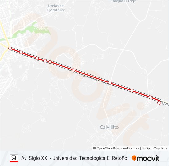 RUTA ESPECIAL UTR bus Line Map