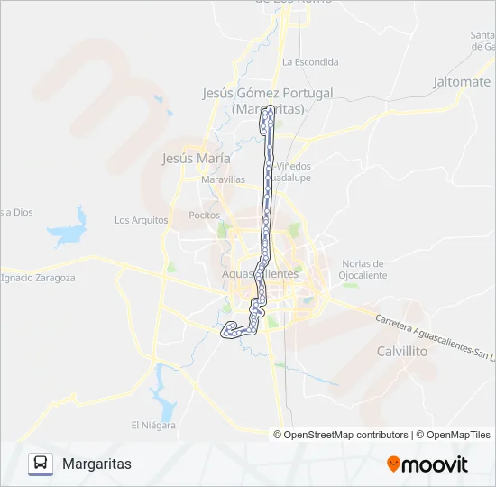 RUTA 01 Bus Line Map