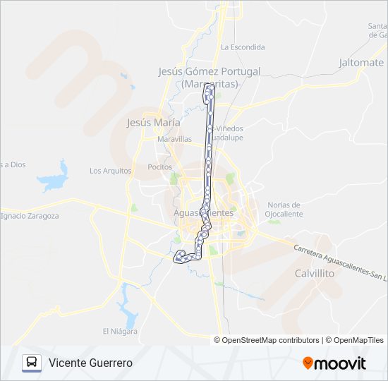 RUTA 01 Bus Line Map