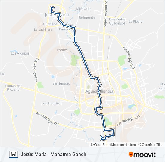 Mapa de RUTA 04 de autobús